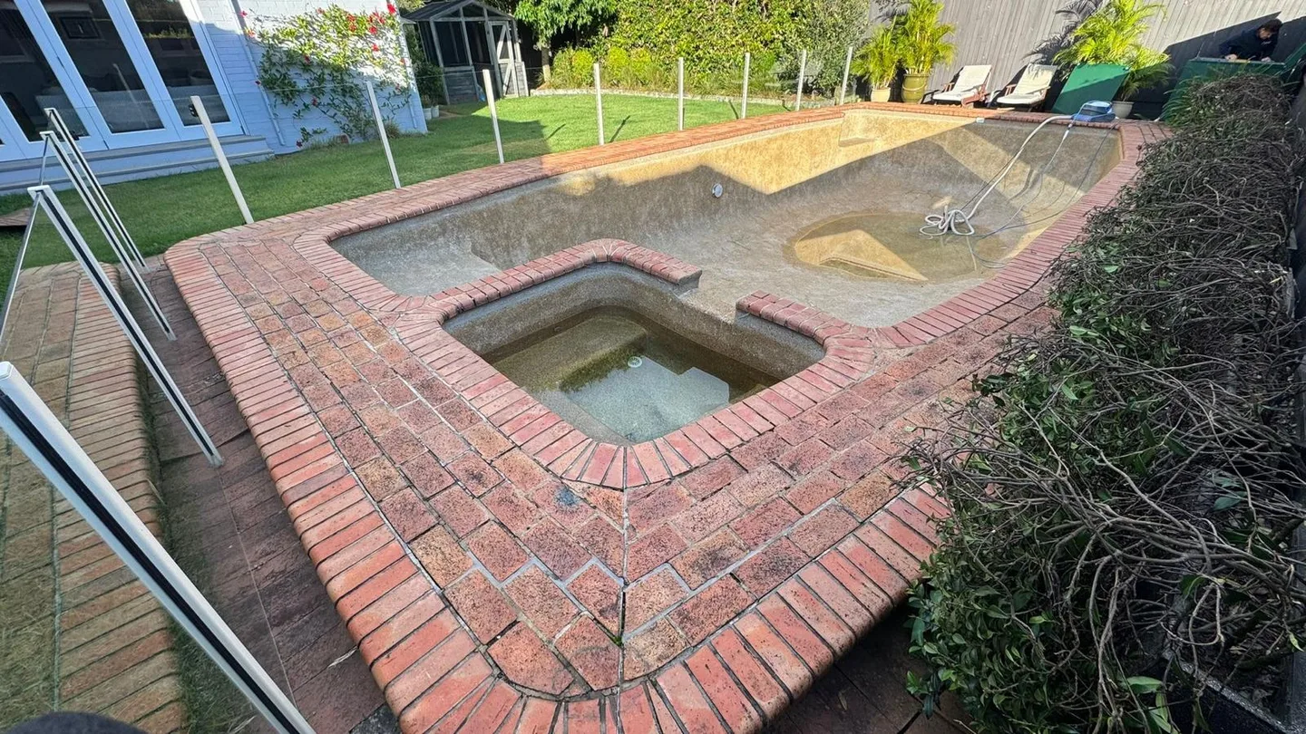Residential swimming pool strip out work