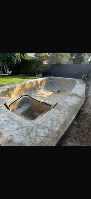Residential swimming pool during strip out works